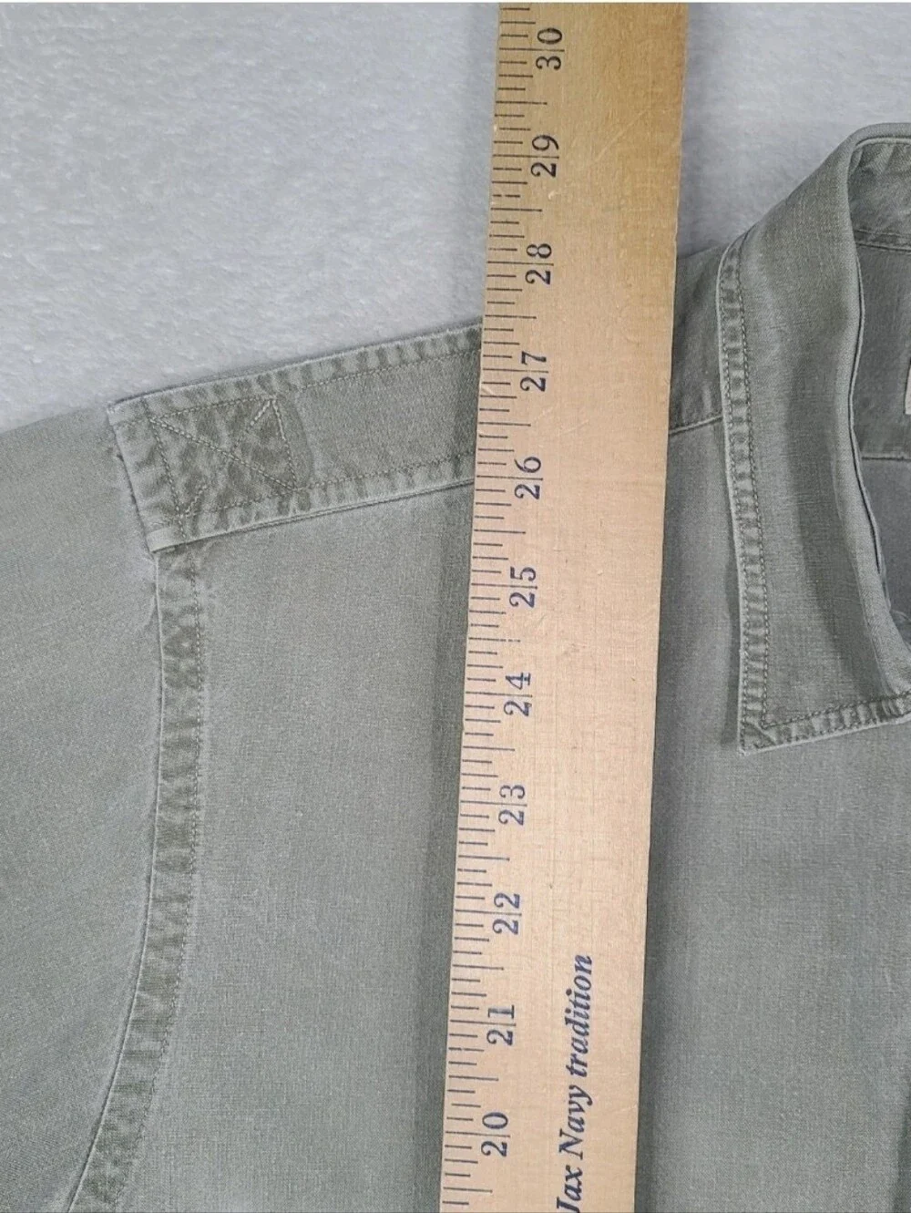 Vintage Banana Republic Mill Valley 80s Safari Shirt Sage Green-Gray Hong Kong M